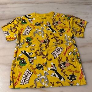Warner Bros. Looney Tunes Yellow Kids Tee - All-over Print Graphic